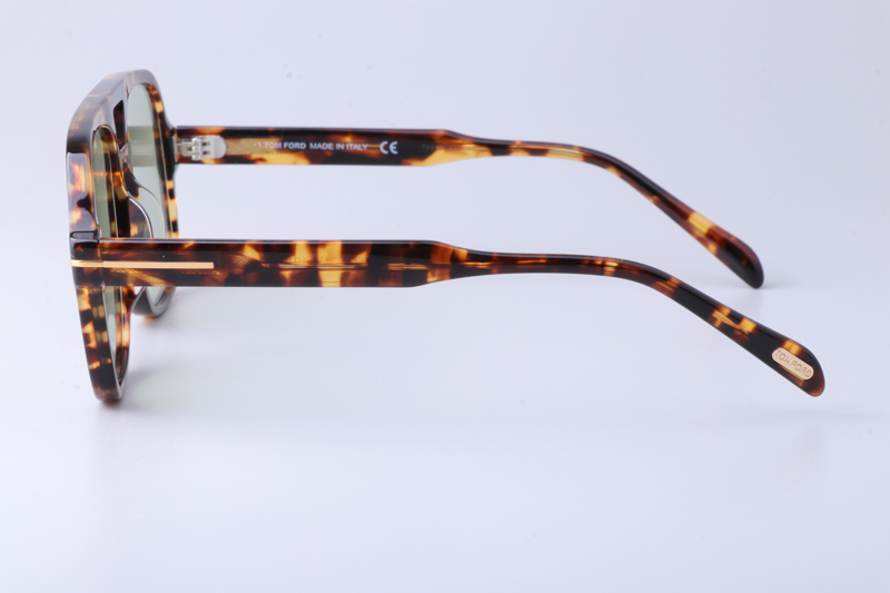 FT884 Sunglasses Tortoise Green