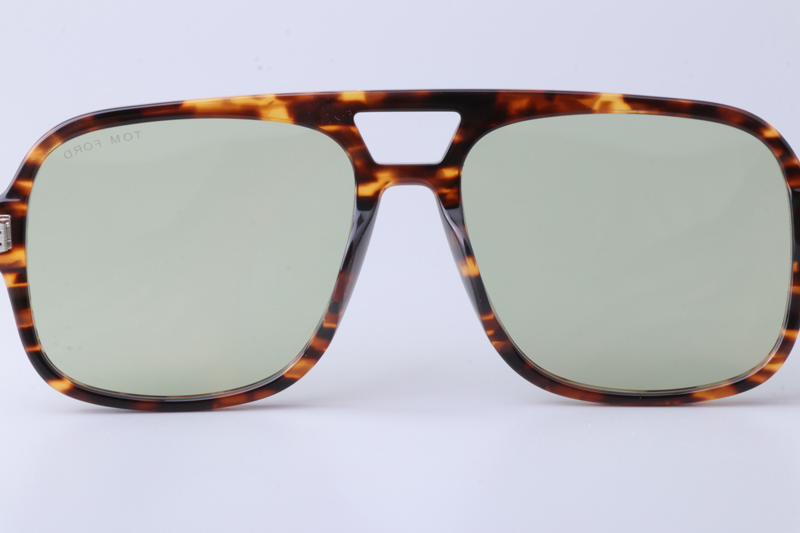 FT884 Sunglasses Tortoise Green