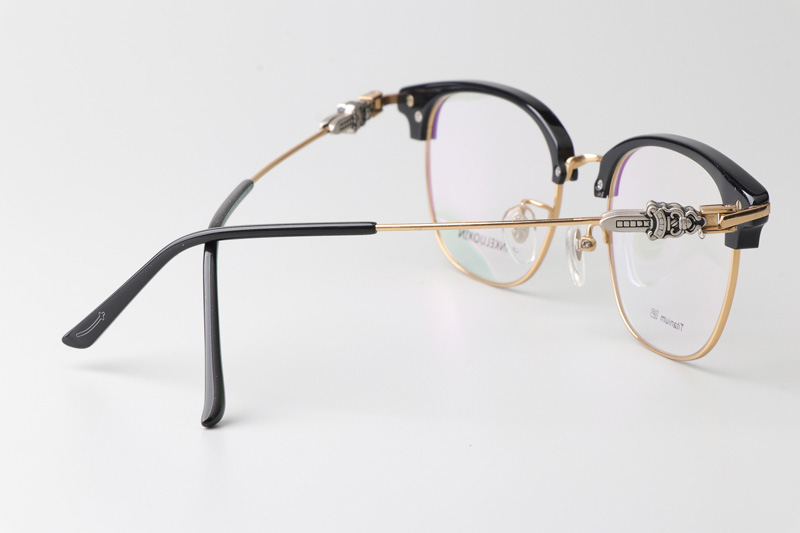 Fanova 087 Eyeglasses Black Gold