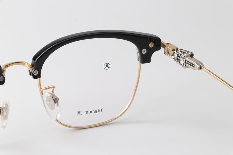 Fanova 087 Eyeglasses Black Gold