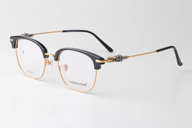 Fanova 087 Eyeglasses Black Gold