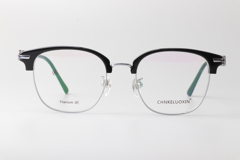 Fanova 087 Eyeglasses Black Silver