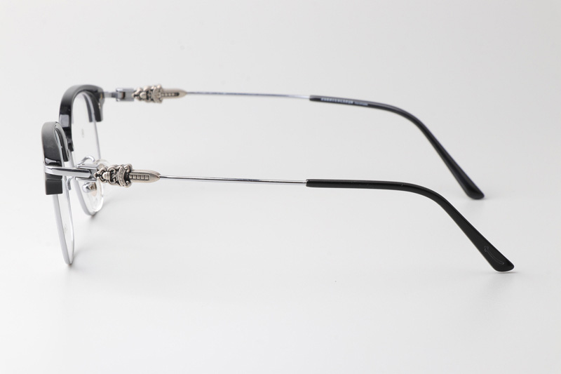 Fanova 087 Eyeglasses Black Silver