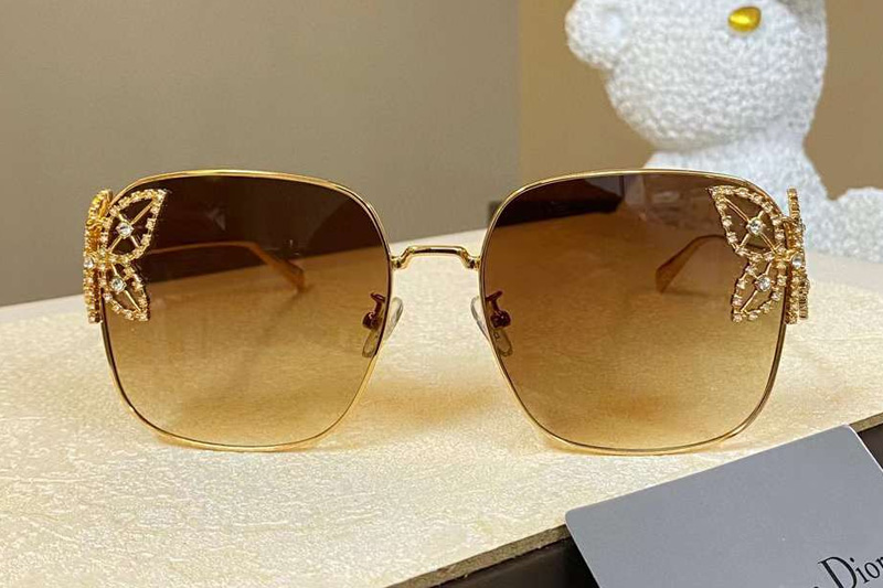 Fantastica S1U Sunglasses Gold Gradient Brown