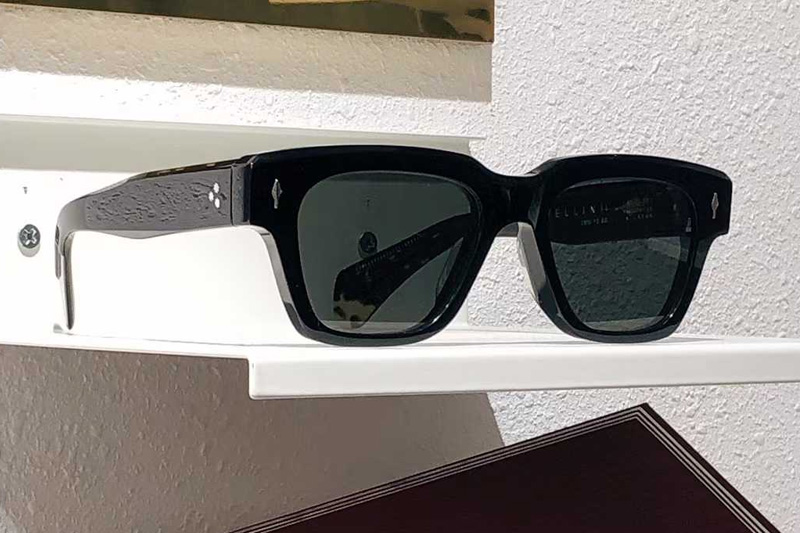 Fellini Sunglasses Black Tortoise Gray