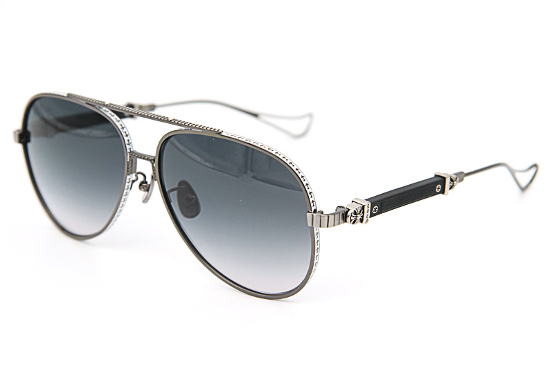 Full Meial Chicken Sunglasses Gunmetal Gradient Gray