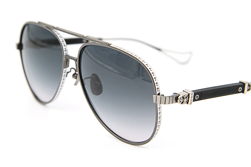 Full Meial Chicken Sunglasses Gunmetal Gradient Gray