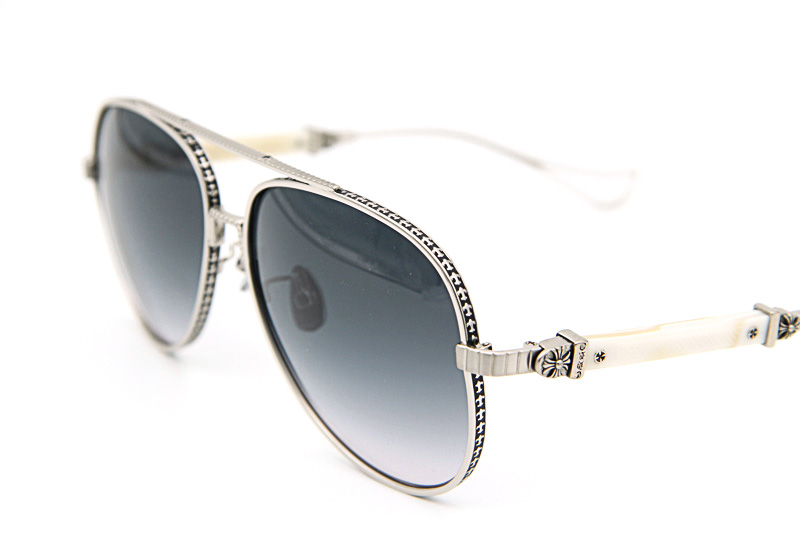 Full Meial Chicken Sunglasses Silver Gradient Gray