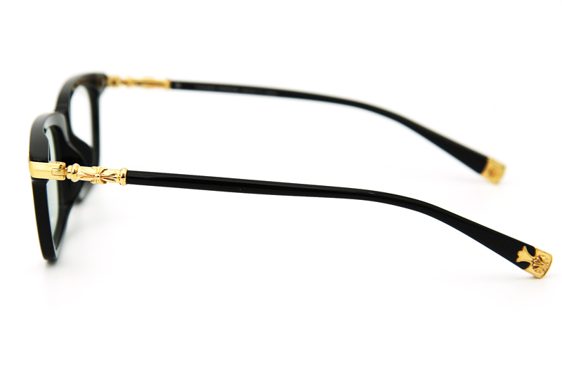 Fun Hatch Eyeglasses Black Gold