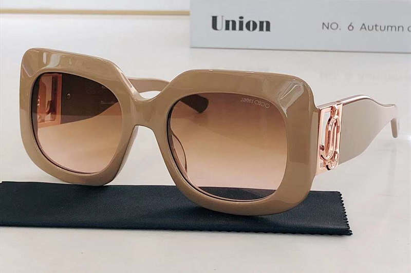 GAYA Sunglasses Cream Gradient Brown