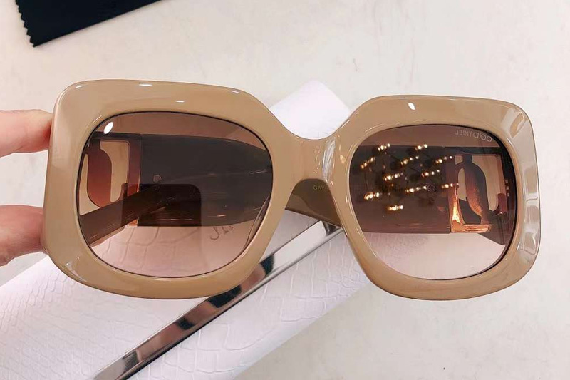 GAYA Sunglasses Cream Gradient Brown