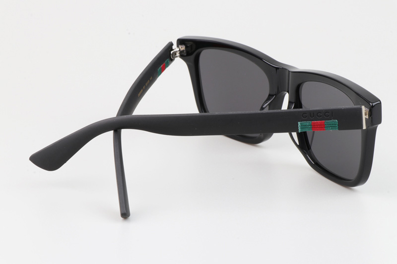 GG0008S Sunglasses Black Gray