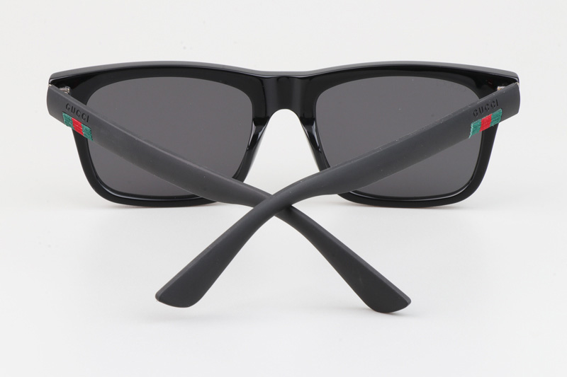 GG0008S Sunglasses Black Gray