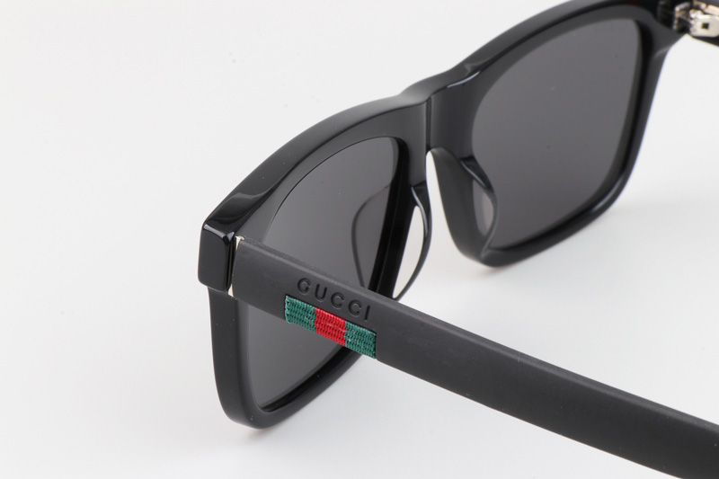 GG0008S Sunglasses Black Gray