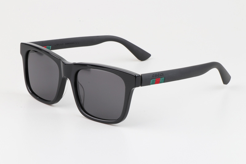 GG0008S Sunglasses Black Gray