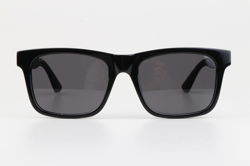 GG0008S Sunglasses Black Gray