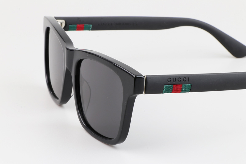 GG0008S Sunglasses Black Gray