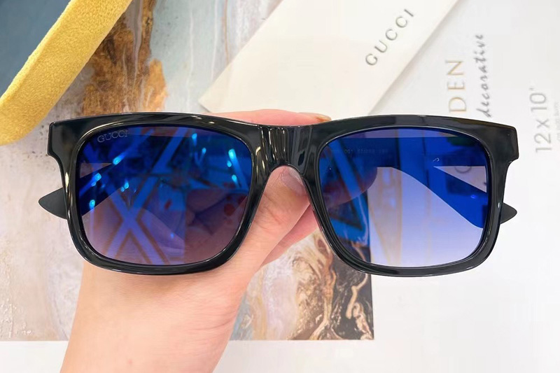 GG0008S Sunglasses In Black Gradient Grey