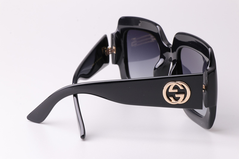 GG0053S Sunglasses Black Gradient Gray