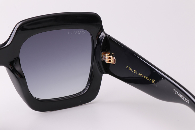 GG0053S Sunglasses Black Gradient Gray