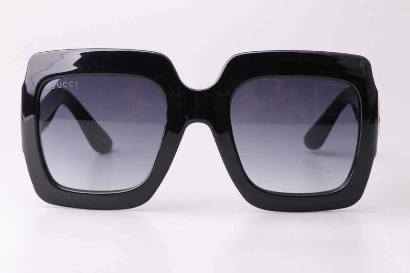 GG0053S Sunglasses Black Gradient Gray