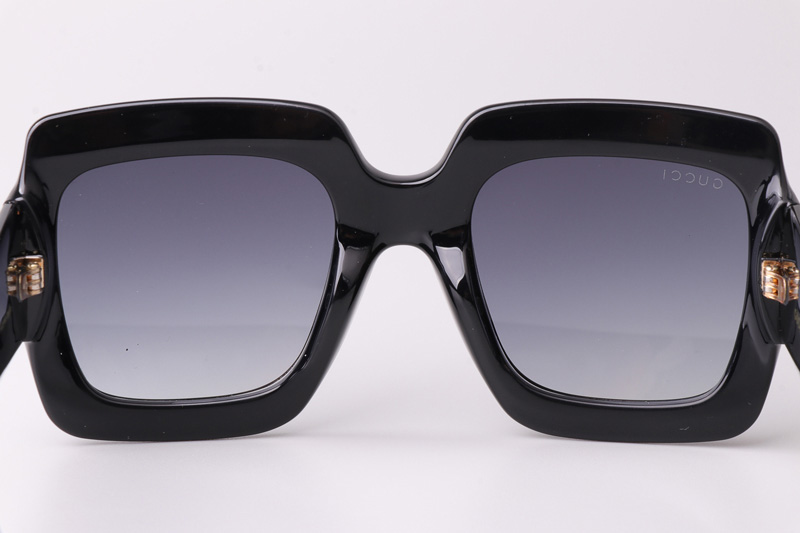 GG0053S Sunglasses Black Gradient Gray