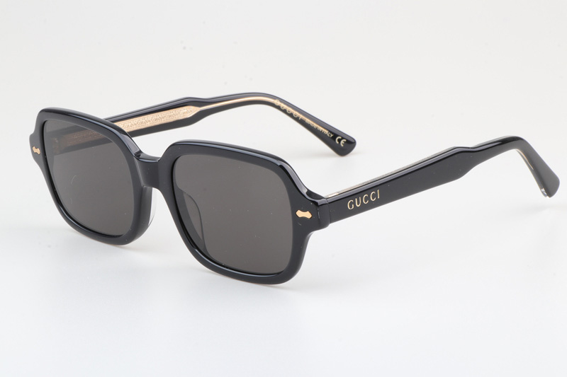 GG0072S Sunglasses Black Gray