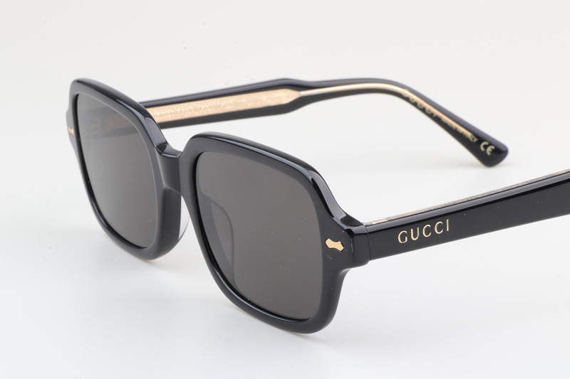 GG0072S Sunglasses Black Gray