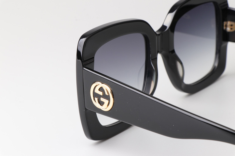 GG0083S Sunglasses Black Gradient Gray