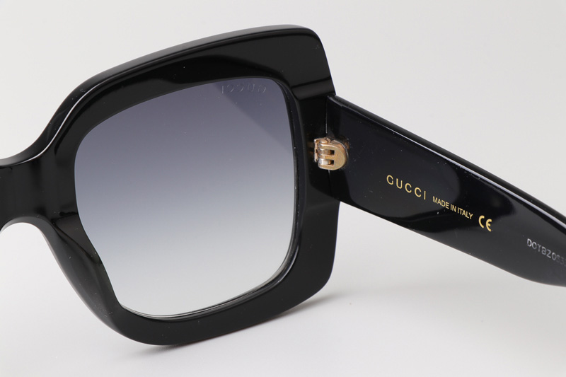 GG0083S Sunglasses Black Gradient Gray