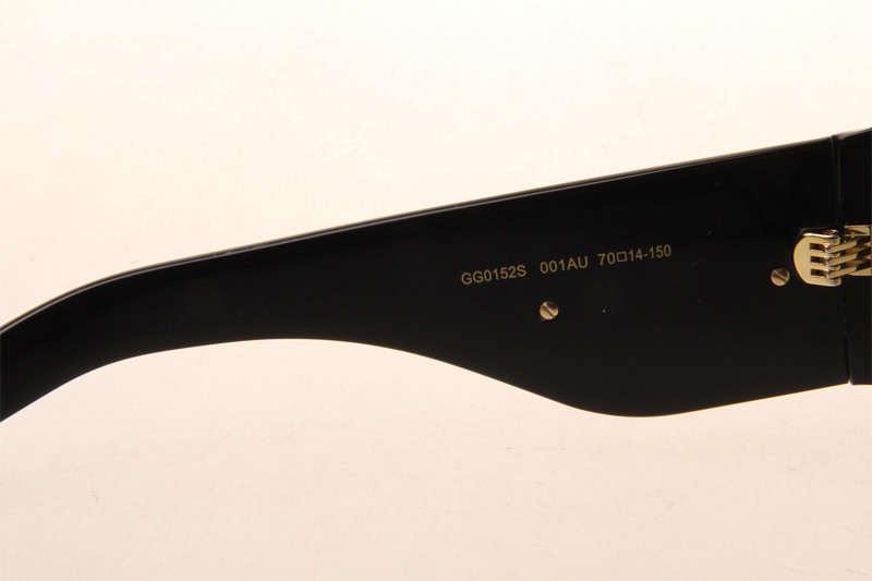 GG0152S Sunglasses In Black Clear Lens