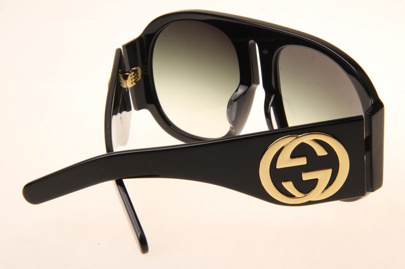 GG0152S Sunglasses In Black Gradient Green