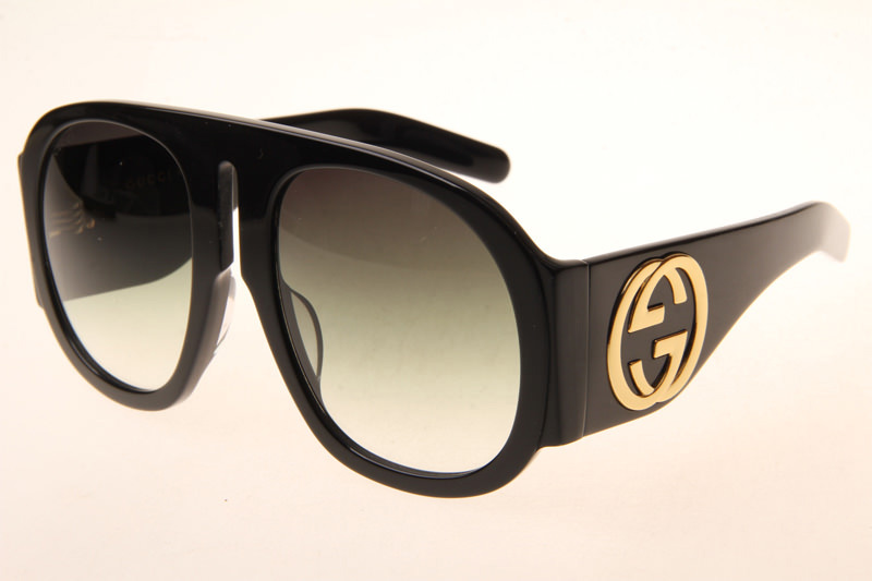 GG0152S Sunglasses In Black Gradient Green