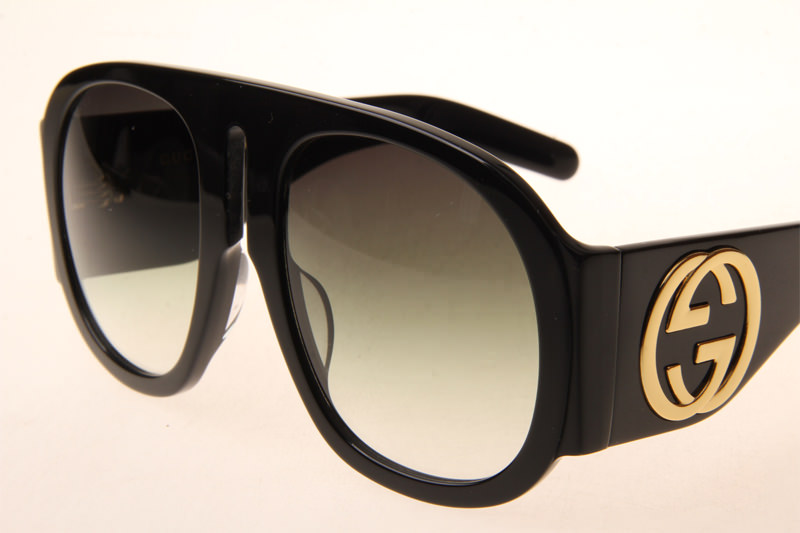 GG0152S Sunglasses In Black Gradient Green