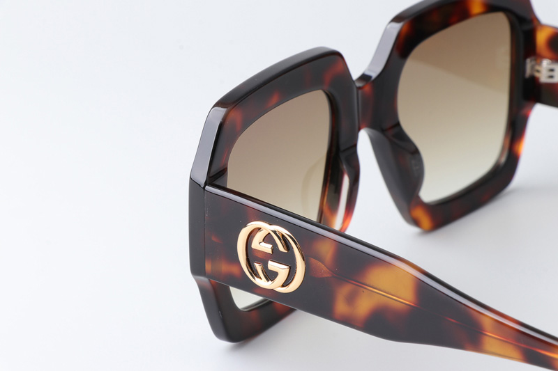 GG0178S Sunglasses Tortoise Gradient Brown