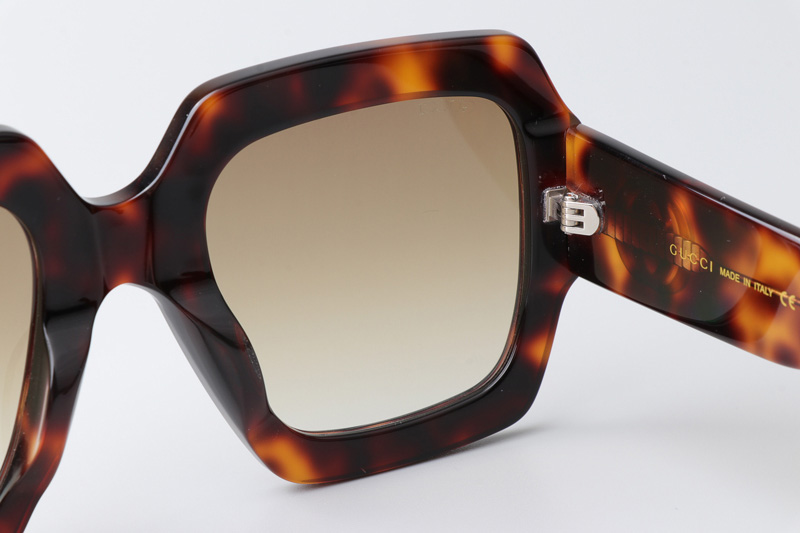 GG0178S Sunglasses Tortoise Gradient Brown