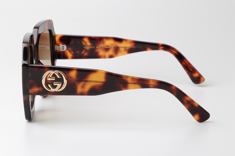 GG0178S Sunglasses Tortoise Gradient Brown