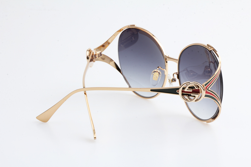 GG0225S Sunglasses Gold Gradient Blue