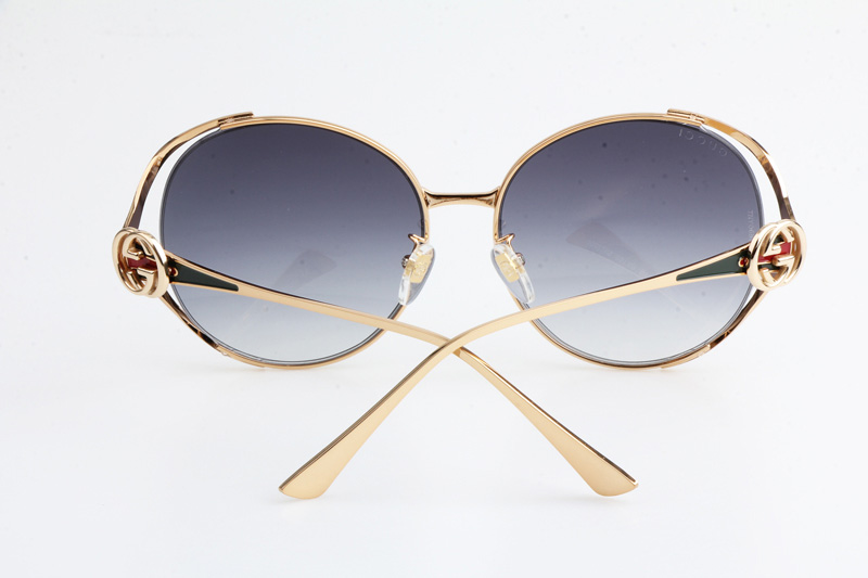 GG0225S Sunglasses Gold Gradient Blue