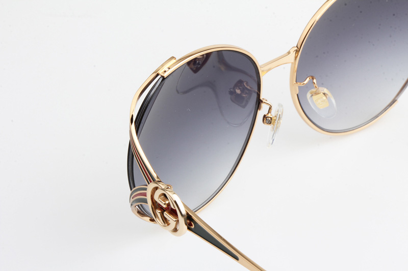 GG0225S Sunglasses Gold Gradient Blue