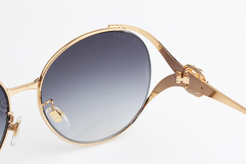 GG0225S Sunglasses Gold Gradient Blue