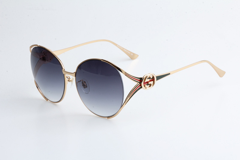 GG0225S Sunglasses Gold Gradient Blue