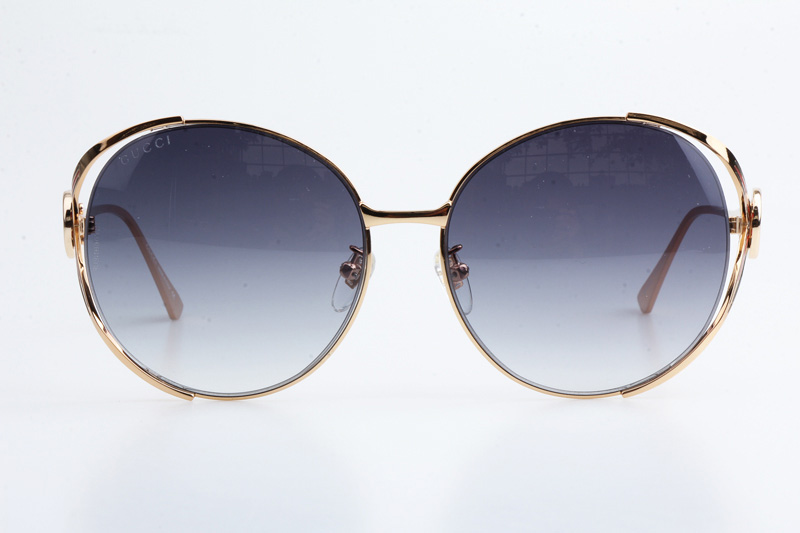 GG0225S Sunglasses Gold Gradient Blue