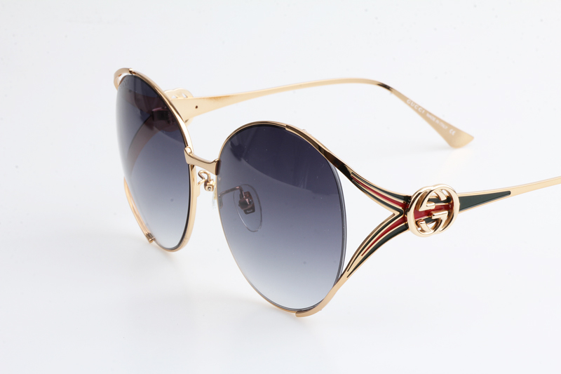 GG0225S Sunglasses Gold Gradient Blue