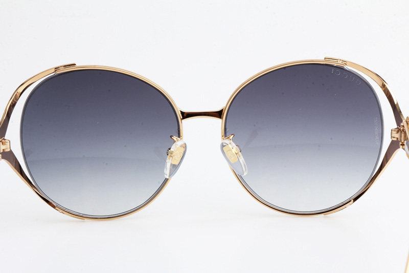 GG0225S Sunglasses Gold Gradient Blue