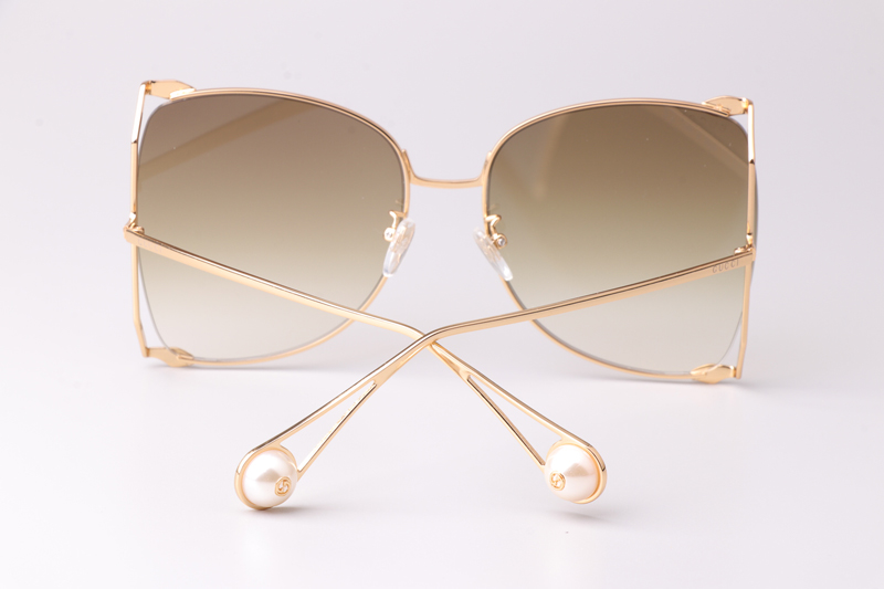 GG0252S Sunglasses Gold Gradient Brown