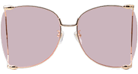 GG0252S Sunglasses Gold Pink