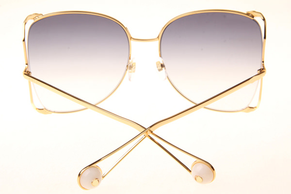 GG0252S Sunglasses In Gold Gradient Grey