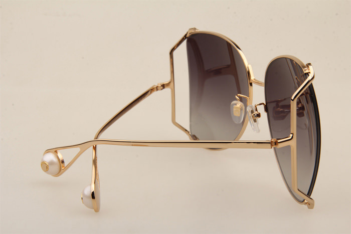 GG0252S Sunglasses In Gold Gradient Grey