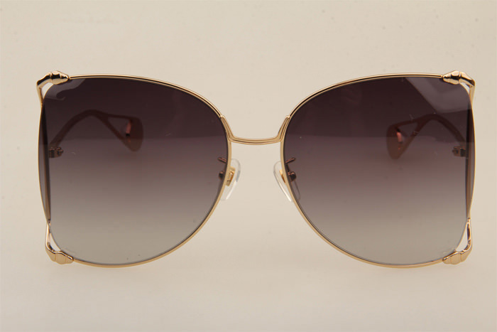 GG0252S Sunglasses In Gold Gradient Grey